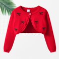 thumbnail image 2 of UACY Kids Girls Bolero Sweater Shrug, Long Sleeve Open Front Knit Cardigan for School, Party and Everyday Wear, 2 of 6