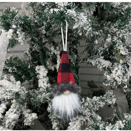 

Dvkptbk Christmas Ball Hat Faceless Baby Pendant Creative Old Man Dwarf Rudolph Doll