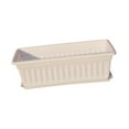 thumbnail image 3 of Maceta de plástico de 17 pulgadas para ventana con flores, ideal para interiores y exteriores, balcones. blanco, 3 of 9