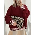 thumbnail image 3 of PRETTYGARDEN Women's Winter Oversized Pullover Sweaters Long Sleeve Mock Neck Chunky Knit Slouchy Jumper Tops, 3 of 10