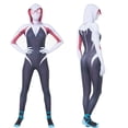 thumbnail image 2 of Disfraz de Spiderman Zentai para adultos y niños, mono de superhéroe Gwen Stacy, traje de máscara, para Halloween, 2 of 4