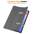 thumbnail image 2 of Allytechgroup Slim Case for Samsung Galaxy Tab S10 FE+ 13.1 Inch 2025 SM-X620 X626B, Trifold Stand Flip Cover Protective Drop Proof Stylish Tablet Case for Galaxy Tab S10 FE+ Plus 5G, Gray, 2 of 10