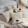 thumbnail image 5 of Throw Pillow Covers Home Decor Set of 4 Pillow Cases Decorative 18 x 18 Inches Outdoor Cushion Couch Sofa Pillowcases Contemporary Mid Century Geometric Boho, 5 of 6