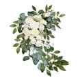 thumbnail image 3 of White Rose and Eucalyptus Wedding Arch Decor - Set of 2, 3 of 6