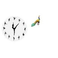 thumbnail image 1 of Reloj de pared,Reloj de pared con bailarina,reloj decorativo colgante.,Estatua del pavo real,Estatua de pavo real,adorno de escritorio creativo y divertido,Escultura decorativa de pavo real, 1 of 8