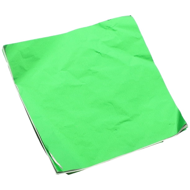 Hytrove Papel Aluminio Verde Para Envolver Chocolates Y Dulces Material Alimenticio Seguro Y Resistente Para Fiestas
