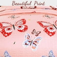 thumbnail image 2 of Cozy Line Home Fashions Microfiber Reversible Kids/Girls Coverlet Bedspread Quilt Set with Shams, Twin Set (Butterflies, Twin - 2 Pieces), 2 of 5