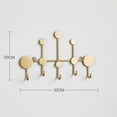 thumbnail image 3 of Coat Hooks Wall Mounted, Metal Coat Rack 5-Hook Gold Heavy Duty Entryway Hook for Clothes Hat Key Towel and Bag for Kitchen Bathroom, 3 of 8