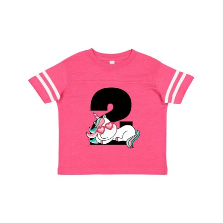 

Inktastic 2nd Birthday Unicorn Girls Gift Toddler Toddler Girl T-Shirt