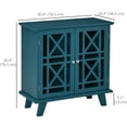 thumbnail image 3 of HOMCOM Storage Cabinet with Fretwork Doors Shelf Modern Sideboard Buffet, 3 of 10