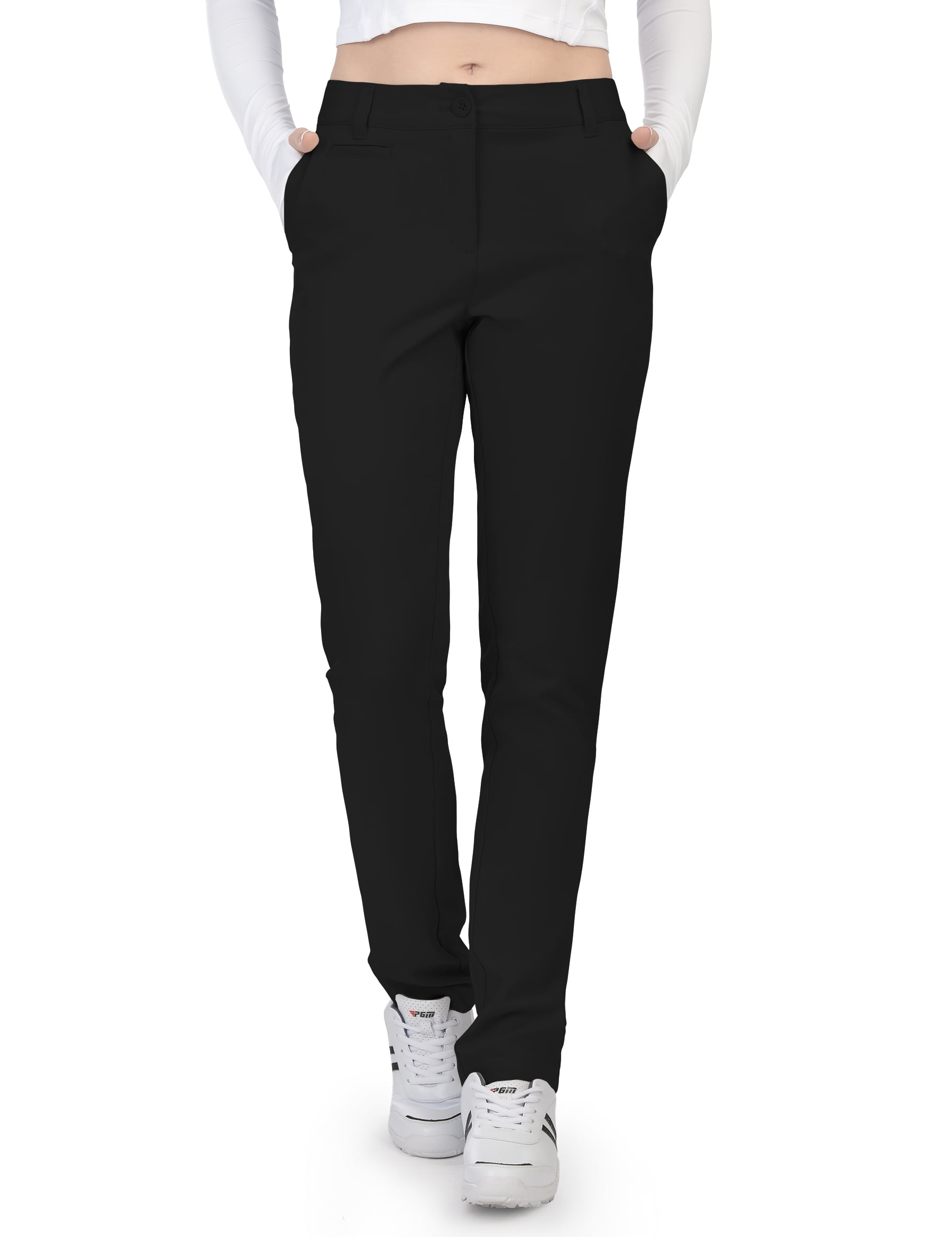 Womens Golf Pants Lightweight Stretch Slim Fit Ladies Straight Classic