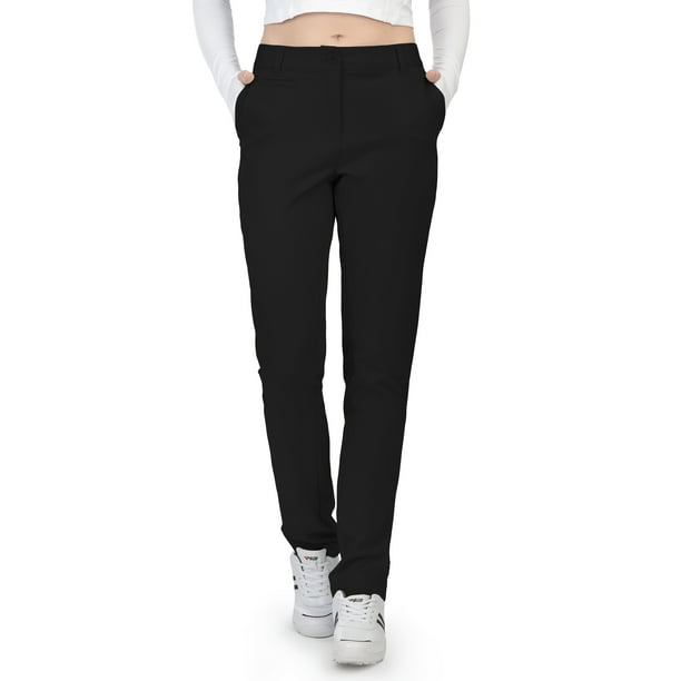 Womens Golf Pants Lightweight Stretch Slim Fit Ladies Straight Classic