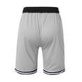 thumbnail image 5 of OIOLOYJM Basketball Shorts Men Mesh Lightweight Quick Dry Athletic Running Shorts with Zipper Pockets Stretch Breathable Gym Workout Sweatshorts Light Gray 3XL, 5 of 5