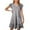 Grey, variant on YAYUBA Dresses for Women V Neck Peplum Sleeve Loose Waist Short Sleeve Dress Cruise Outfits for Women
