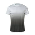 thumbnail image 2 of kpoplk Mens Graphic T-Shirts Short Sleeve Tees Vintage 3D Digital Print Pullover(Grey,3XL), 2 of 3