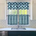 thumbnail image 3 of Kitchen Curtains 24 Inch Short - 3 Panel Set with Cute Cat Paw Pattern, Rod Pocket Window Curtain, 100% Polyester for Pet Lovers Farmhouse, Cafe, Kitchen, Bedroom, Easy Wash, 3 of 6