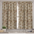 thumbnail image 2 of Ambesonne Vintage Valance & Curtain, Sketchy Gerbera Daisies, 55"x24", Tan Orange Marigold, 2 of 6