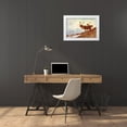 thumbnail image 3 of Rungius, Carl 24x17 White Modern Wood Framed Museum Art Print Titled - Caribou, 3 of 4