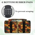 thumbnail image 7 of ZIATUBLE Cock Sunflower Portable Carrying Totes Pumpkin Traveling Bag with Zipper Carry Case with Storage Pockets and Handles with Storage Pocket Portable Sewing Machine Handbag, 7 of 7
