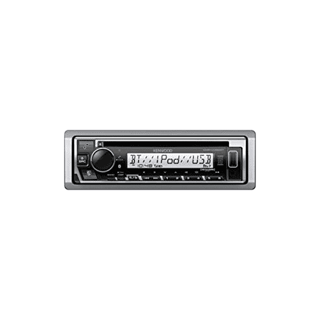 KENWOOD KMR-D382BTS Car & Marine Stereo - Single Din, Bluetooth Audio, CD USB MP3, Aux in, AM FM Radio SiriusXM Ready, Weatherproof, Multi Color Illumination