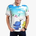 thumbnail image 2 of Lsque Pikmin Pattern Golf Shirts for Men Dry Fit Print Moisture Wicking Performance Short Sleeve Polo Shirt-4X-Large, 2 of 7