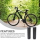 thumbnail image 4 of Yuarrent Puños de bicicleta Rojo/Negro Manillar de bicicleta Antideslizante Silicona Accesorio antideslizante Manija de repuesto para exteriores Negro Type2 NO2 Yuarrent OD023847-01, 4 of 6