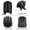 thumbnail image 3 of KROSER Water-Resistant Poly Fabric Laptop Backpack 17.3 inches Charcoal Black, 3 of 8