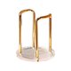 thumbnail image 1 of Soporte dispensador de tazas Yuarrent ABS dorado, 1 of 6
