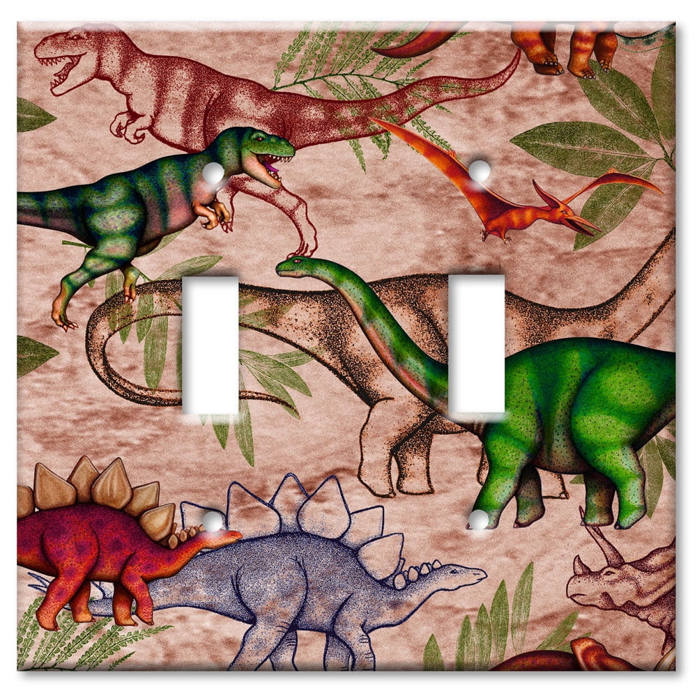 Single Toggle Jungle Dinosaurs Switch Plate Art Plates