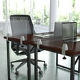 thumbnail image 2 of Flash Furniture Halle Clear Acrylic Desk Partition, 12"H x 23"L (Hardware Included), 2 of 9