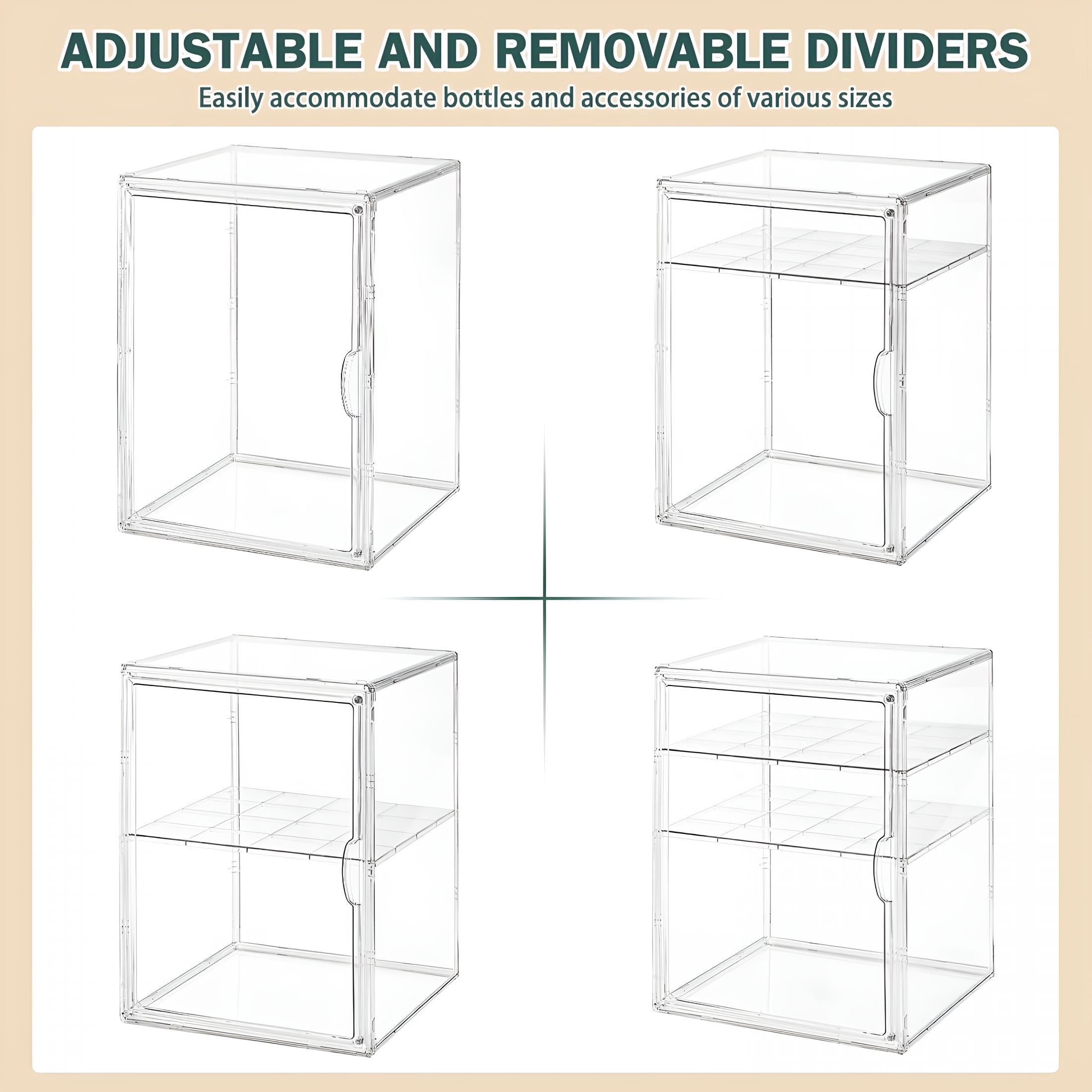 XIBUFE Baby Bottle Organizer3 Tiers Acrylic Storage ContainerClear Plastic Station with