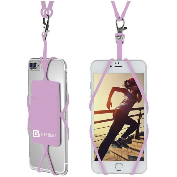 Gear Beast Universal Cell Phone Lanyard Compatible with iPhone, Galaxy & Most Smartphones Includes Phone Case Holder