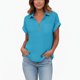 thumbnail image 3 of Mujeres de Verano Tops Casual Cuello en V Manga Corta Suéter Blusa Primavera Suave, 3 of 5