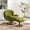 Light Green, variant on Velvet Swivel Accent Chair with Ottoman Set, Modern Lounge Chair with Footrest, Comfy Armchair with 360 Degree Swiveling for Living Room, Bedroom, Metal Base Frame (Light Green)