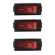 thumbnail image 1 of AC 16A/250V 20A/125V Rojo Iluminar encendido apagado SPST Barco Interruptor basculante x 15 piezas, 1 of 5