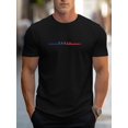 thumbnail image 1 of Camiseta moderna con estampado inspirado en la bandera de París para hombre. Cuello redondo informal, mezcla transpirable, lavable a máquina. Perfecta para verano, hombros descubiertos, camisetas y ca, 1 of 5