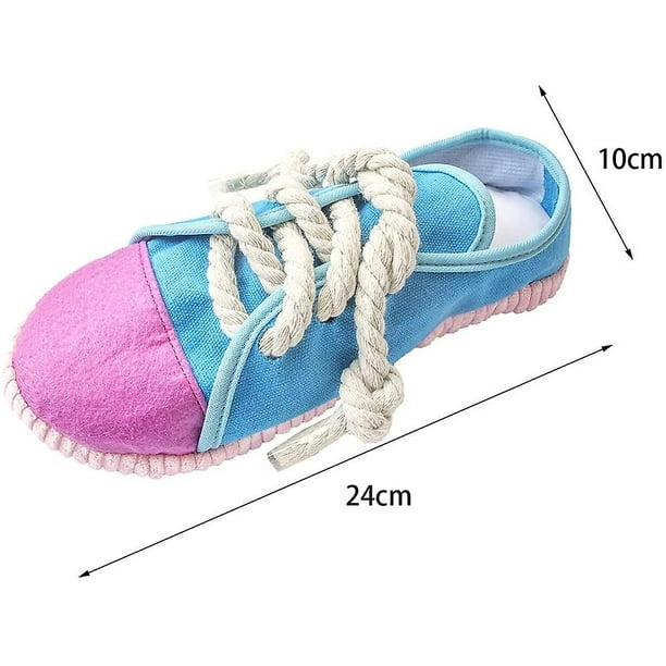 Zapato de juguete para perros, juguetes duraderos para masticar perros, juguete seguro para perros chirriantes, juguete divertido para zapatos, juguete interactivo para zapatos para perros, jugue