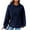 Navy womens sweatshirt, variant on Usmixi Winter Womens Hoodies Knit Hooded Sweatshirt for Women Casual Solid Loose Drawstring Pullover Hoodies Long Sleeve Ladies Sweater Sweatshirts with Pocket Hoodies