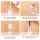 thumbnail image 5 of Botella con bomba Airless Longway 50 ml/1.7 oz para viajes (x6) esmerilada, 5 of 8