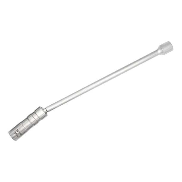 Enchufe de bujía de punto de acero al carbono de 16 mm, enchufe de bujía Universal Magnético delgado Llave de zócalo de extensión de 16 mm Reparación automática Bujía Remo ZefeiWu 8390614366602