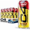 C4 Performance Energy Drink, Hawaiian Fruit Punch Juicy Red Flavor, Zero Sugar, Carbonated, 16 fl oz Can, 12 Pack
