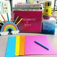 Astrobrights School Lined Colored Punched Paper, 4Color Assortment