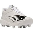 thumbnail image 6 of New Balance Youth 4040V6 Molded Baseball Cleats White/Black Medium 5.5, 6 of 6