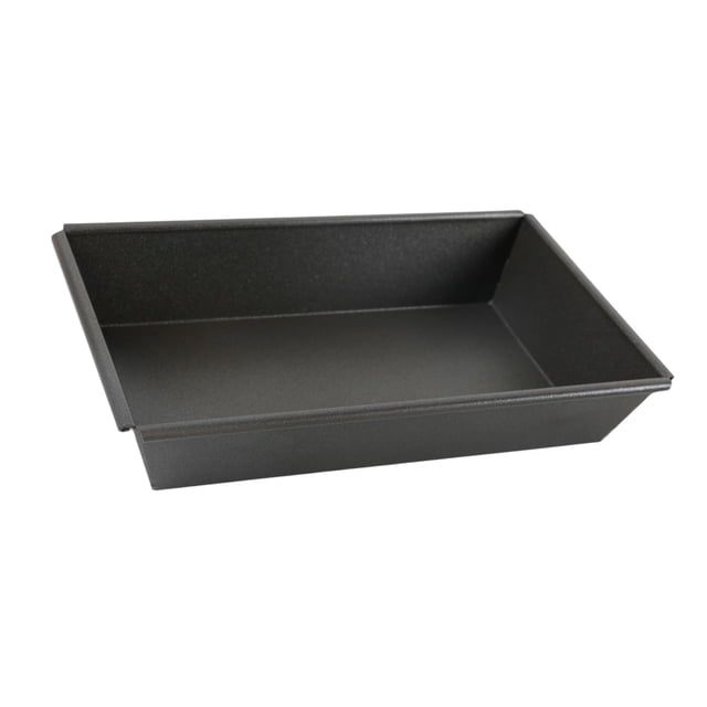Pizca rectangular bandeja de pizza profunda pizza pesada limpieza fácil limpio prepaconado bandeja de pan para restaurante de cocina para cocina 25.4cmx15.2cmx5cm