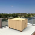 thumbnail image 3 of Budge Medium 48" Beige Patio Square Table Cover, Sedona, 3 of 8