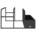 thumbnail image 4 of vidaXL Poolside Float Storage Black 110x100x57 cm Poly Rattan, 4 of 5