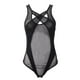 thumbnail image 3 of Gibobby Conjunto de lencería Camisón para mujer, lencería sexy transparente y sexy para mujer, vestido de malla de encaje(Negro, M), 3 of 5