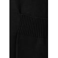 thumbnail image 4 of Women's Casual Long Sleeve Open Front Solid Cardigan with Side Pockets Black L, 4 of 5