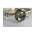 thumbnail image 3 of Navya Craft Labradorite Oval 925 Sterling Silver Handmade Women Statement Ring Size 13.0, 3 of 4