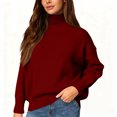 thumbnail image 5 of Turtleneck Sweater - Women's Warm High Neck Pullover, Cozy Layer for Ski Lodge, Winter Travel, and Cold Weather Comfort | Turtleneck Sweater Women, Turtleneck Sweater, 5 of 5